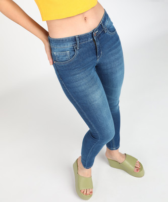 NUMERO UNO Sustainable Denim Skinny Women Blue Jeans
