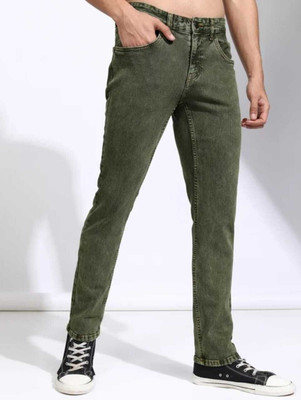 Dirty mad Relaxed Fit Men Green, Dark Green Jeans