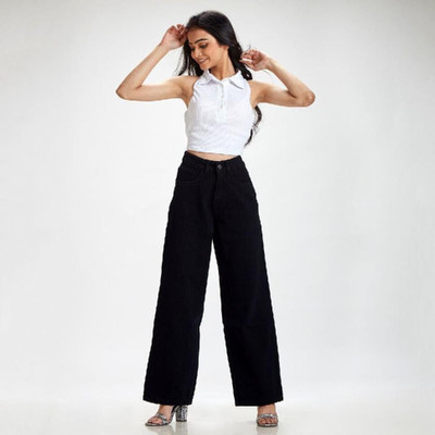 HouseOfCommon Boyfriend Women Black Jeans