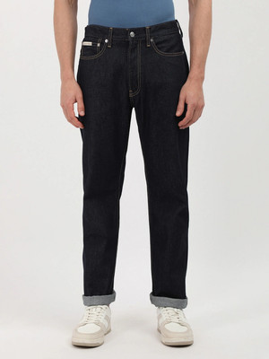 Calvin Klein Jeans Straight Fit Men Blue Jeans