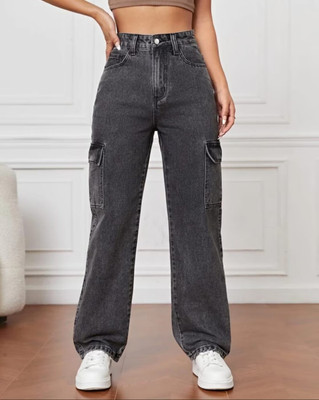 Mocktail Kocktail Relaxed Fit Women Dark Grey Jeans