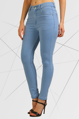GOLD-D.A FASHION Skinny Women Light Blue Jeans