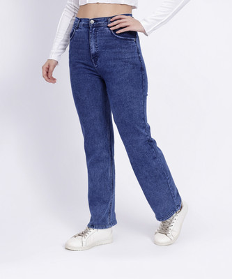 Highten Straight Fit Women Blue Jeans