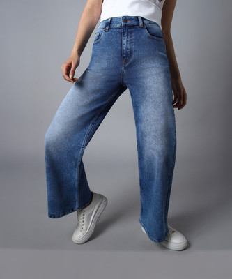 High Star Flared Women Blue Jeans
