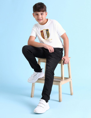 U.S. POLO ASSN. Slim Baby Boys Black Jeans