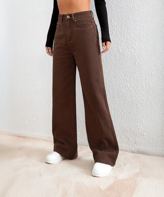 SKG Boyfriend Women Brown Jeans