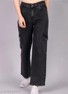 yudit fashion Straight Fit Women Grey Jeans