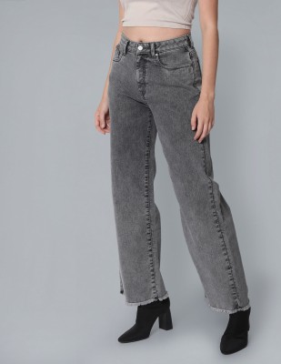 FLYING MACHINE Boot-Leg Women Grey Jeans