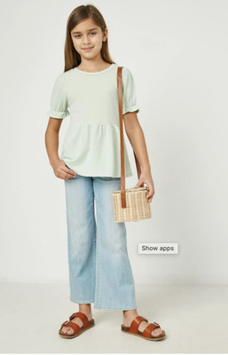 Thekids Regular Girls Light Blue Jeans