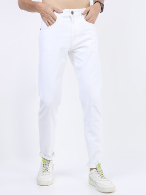 HIGHLANDER Tapered Fit Men White Jeans