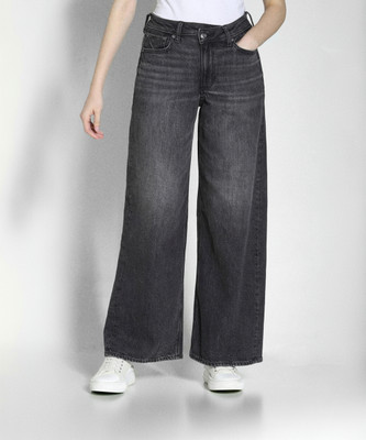 American Eagle Flared Women Black Jeans