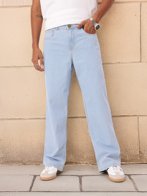 FUDE PRIDE Loose Fit Men Light Blue Jeans