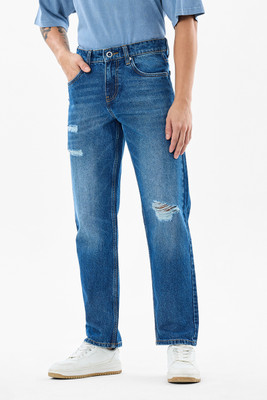 Snitch Relaxed Fit Men Blue Jeans