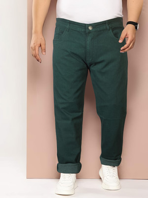 JUST BLACK Regular Men Dark Green Jeans