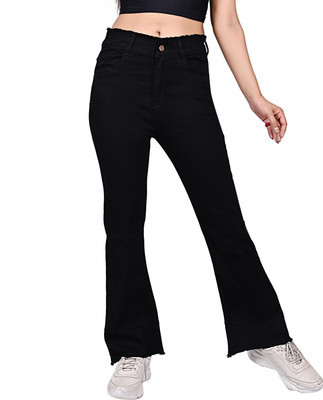 URBAN A-LINE Flared Women Black Jeans