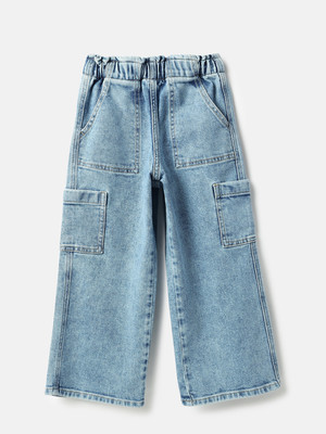 United Colors of Benetton Regular Girls Blue Jeans