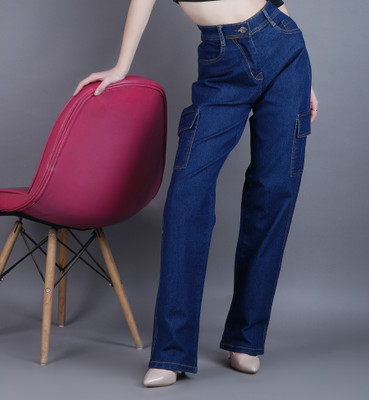 SZN Loose Fit Women Dark Blue Jeans