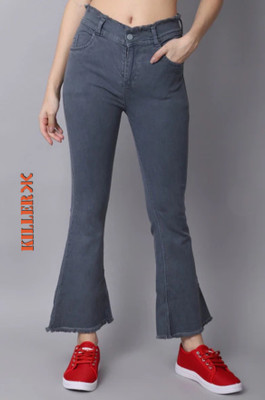 KILLER Boot-Leg Girls Grey Jeans