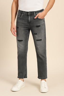 Trimted Straight Fit Men Grey Jeans