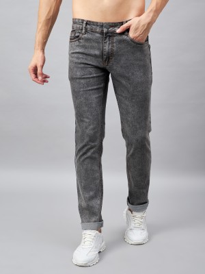 STUDIO NEXX Tapered Fit Men Dark Grey Jeans
