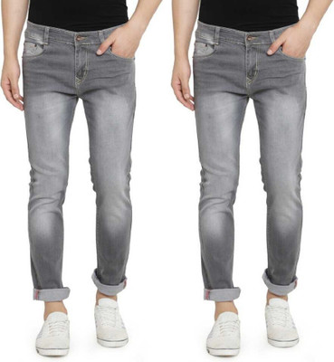 BEN MARTIN Regular Men Multicolor Jeans(Pack of 2)