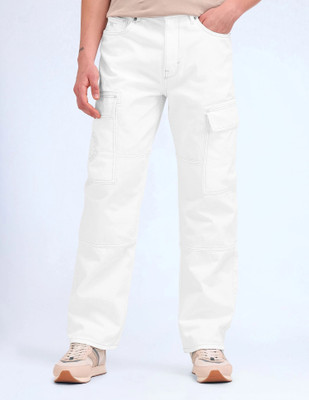 FLYING MACHINE Loose Fit Men White Jeans