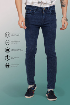 Lzard Slim Men Blue Jeans