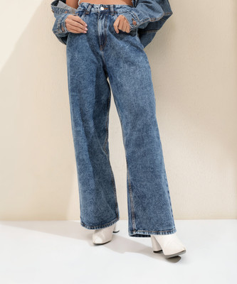 Tokyo Talkies Boot-Leg Women Blue Jeans