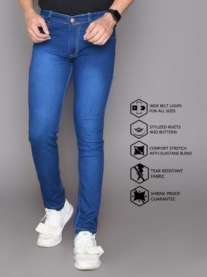 Lzard Slim Men Dark Blue Jeans