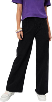KILLER Straight Fit Girls Black Jeans