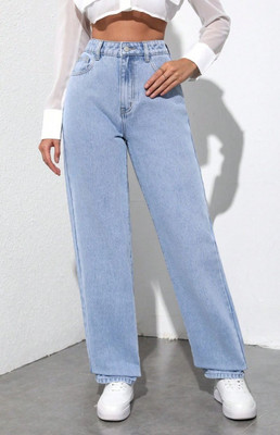 NUCLOTHS Flared Women Light Blue Jeans