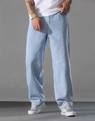KD KRSNA OF DENIM Straight Fit Men Light Blue Jeans