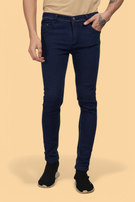 DEVIOUS Boyfriend Men Dark Blue Jeans