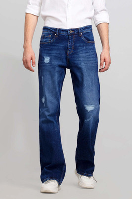 Snitch Boot-Leg Men Dark Blue Jeans