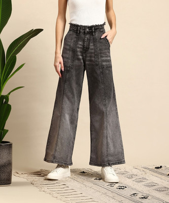 Mast & Harbour Boot-Leg Women Black Jeans