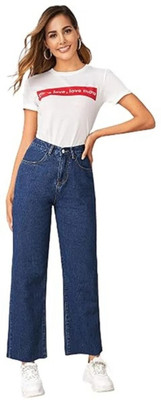 HouseOfCommon Straight Fit Women Dark Blue Jeans