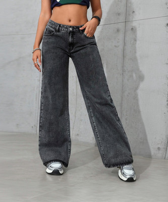 Robecult Boyfriend Women Black Jeans