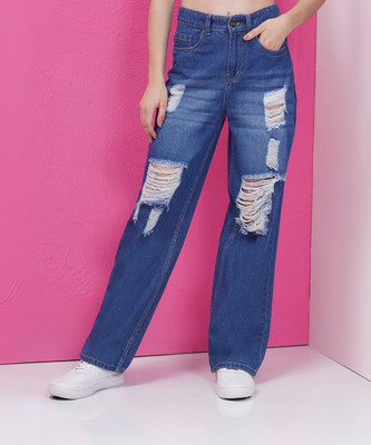 Puella Flared Women Dark Blue Jeans