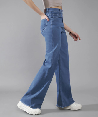 DOLCE CRUDO Boot-Leg Women Blue Jeans