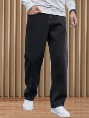 Jeancherry Relaxed Fit Men Black Jeans