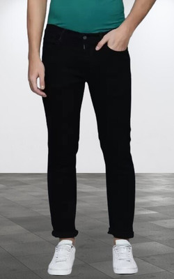 POKHINDA Slim Men Black Jeans