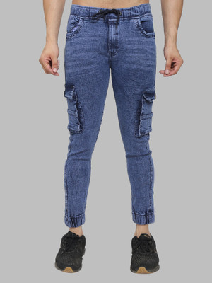 NIRALI Jogger Fit Men Dark Blue Jeans
