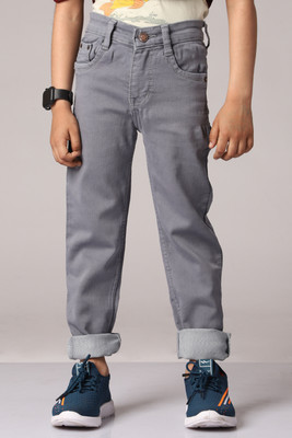 ADBUCKS Slim Boys Grey Jeans