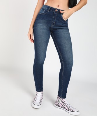 NUMERO UNO Sustainable Denim Super Skinny Women Dark Blue Jeans