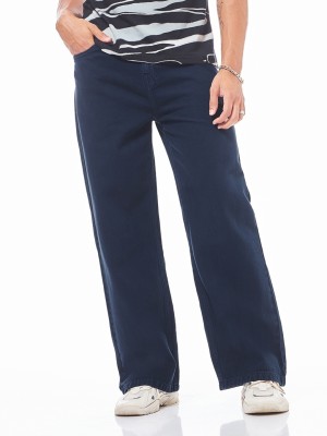 BEWAKOOF Flared Men Dark Blue Jeans