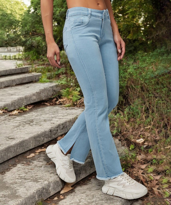 Dressberry Flared Women Light Blue Jeans