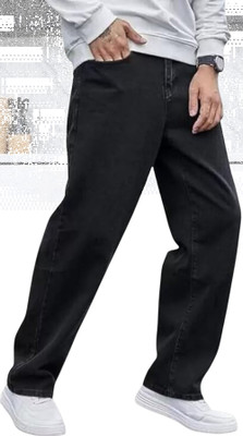 DENIMINSTA Relaxed Fit Men Black Jeans