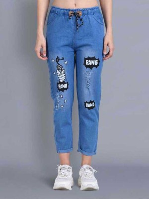 msTrendy Jogger Fit Women Light Blue Jeans