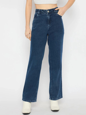 NOVIO Loose Fit Women Dark Blue Jeans