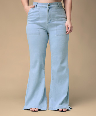 Miss Chase Boot-Leg Women Blue Jeans